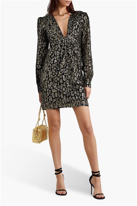 michael kors one shoulder ruffly cream leopard print|michael kors leopard print dress.